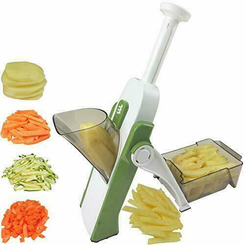 4 In 1 Vegetable Cutter Chopper Adjustable Multi-function  Cutter Vertical Vegetable Cutter Kitchen Shredder Grater Artifact(random color ) 1