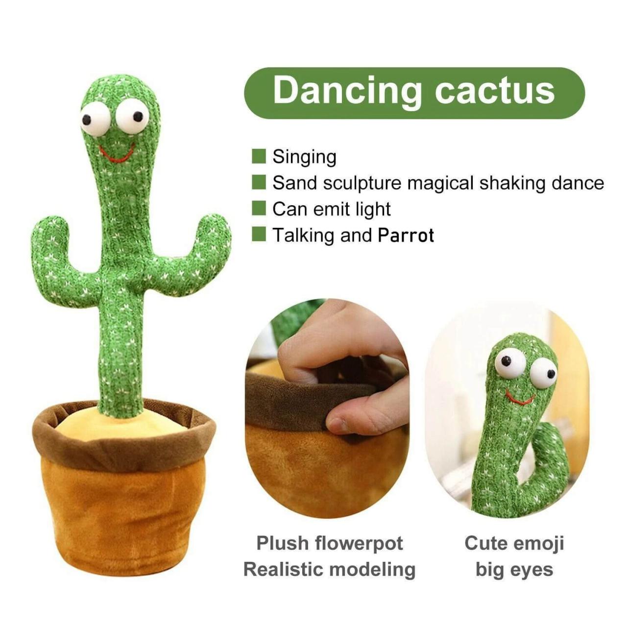 Dancing Cactus Talking Toy Tree Cactus Plush  toy for children, kids or toddlers with box buy online in Pakistan