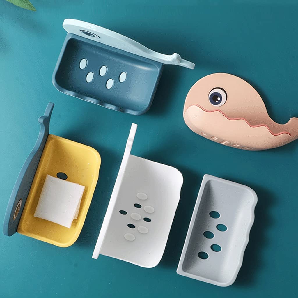 Little Whale Drain Storage Rack Dish Soap Holder for Bathroom and Shower Self Draining Waterfall Soap Tray Kitchen (Random Color) buy online in Pakistan