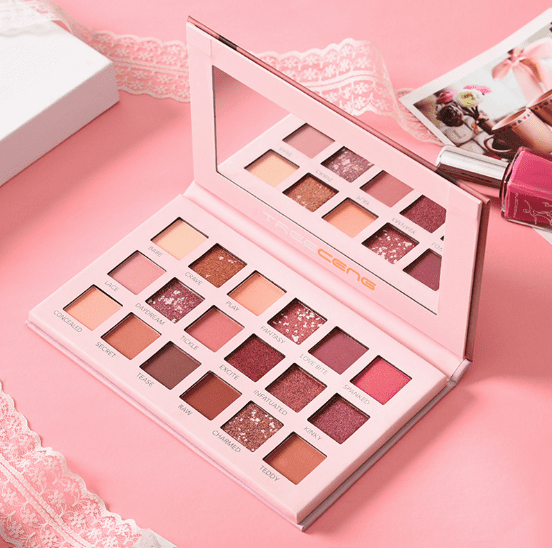 18 Shade Pearlescent Shimmer - Matte Waterproof NUDE Eyeshadow Palette buy online in Pakistan
