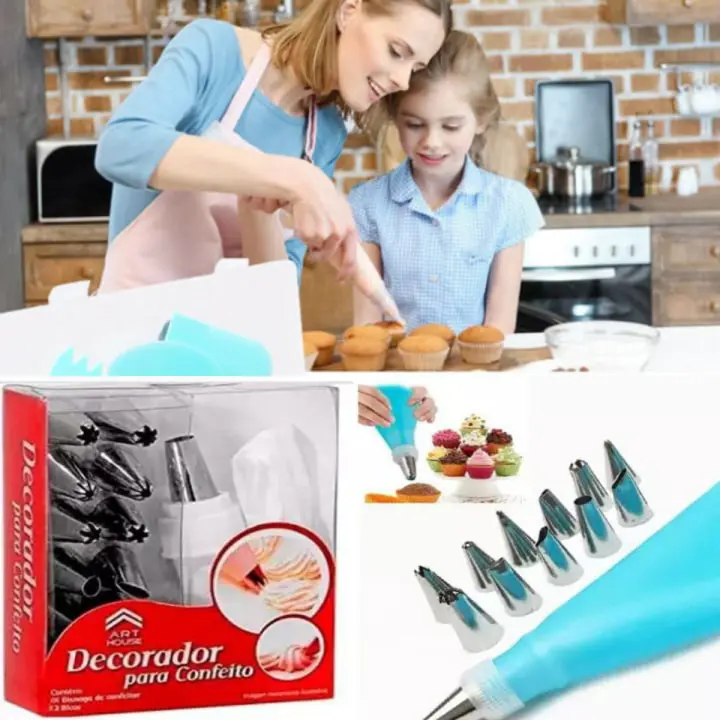 15pcs Piping Nozzles Pastry Cream Tips Stainless Steel buy online in Pakistan
