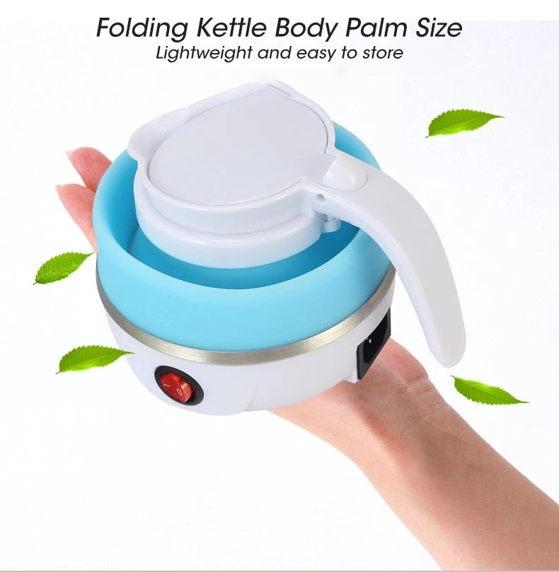 Foldable And Portable Teapot Water Heater Electric Kettle For Travel And Home Tea Pot Water Kettle Silica Gel Fast Water Boiling 600 Ml(random color ) buy online in Pakistan