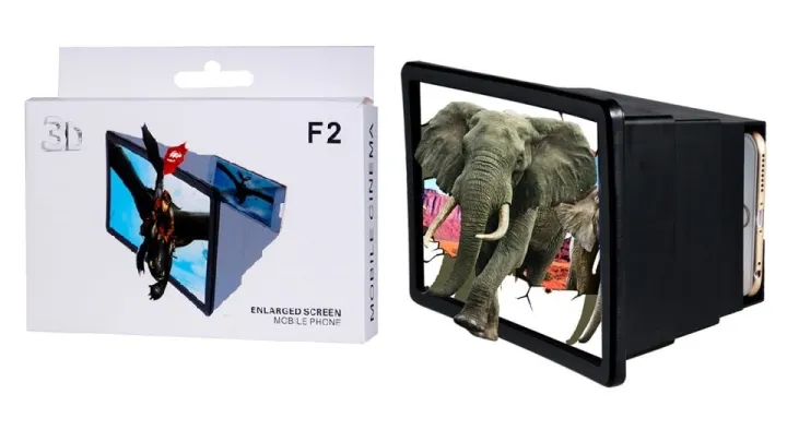 F2 Portable 3D Magnifier Screen Enlarger / Magnifying Glass Zoom Video Screen HD all Mobile Phone random color buy online in Pakistan