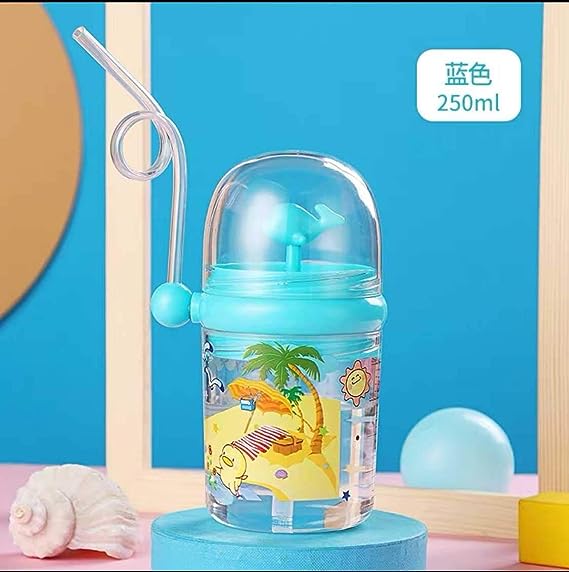 Children Whale Spray Cup Sippy Bottle Cartoon Baby with Sippy Kettle Outdoor Portable Children's Cup (Random Color) buy online in Pakistan