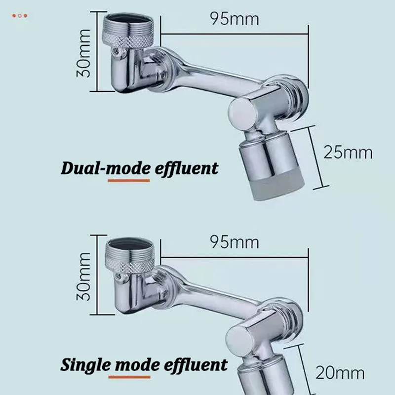 1080°Rotatable Faucet Aerator Bathroom Washbasin Tap Splash Filter Kitchen Faucet Extend Faucet Water Saving Bubbler Nozzle buy online in Pakistan
