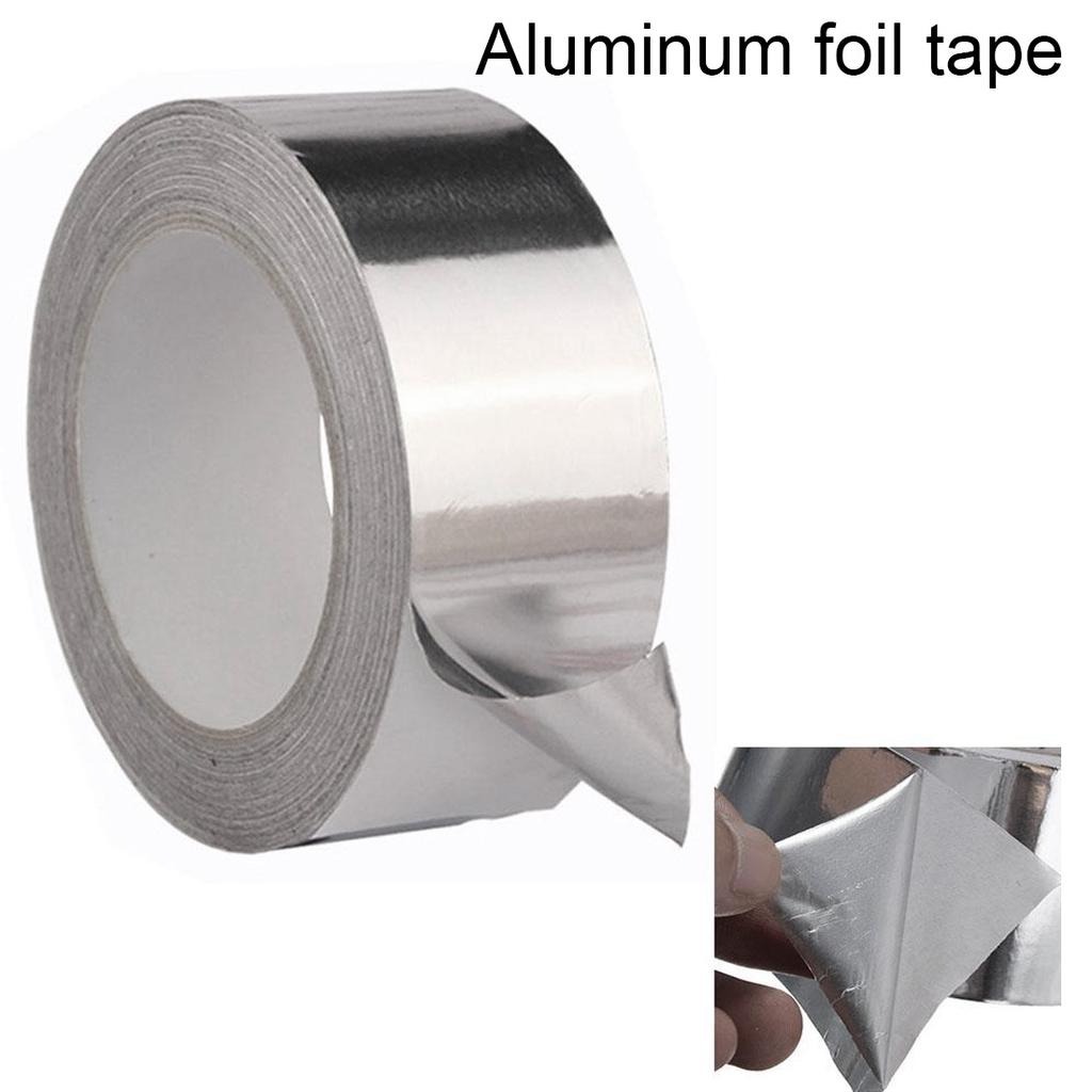 Aluminum Foil Super Fix Adhesive Butyl Strong Waterproof Tape Adhesive Tape Stop Leak Seal Repair Tape Crack Thicken Tape (Width 2in Lenght 8 Yard) 1