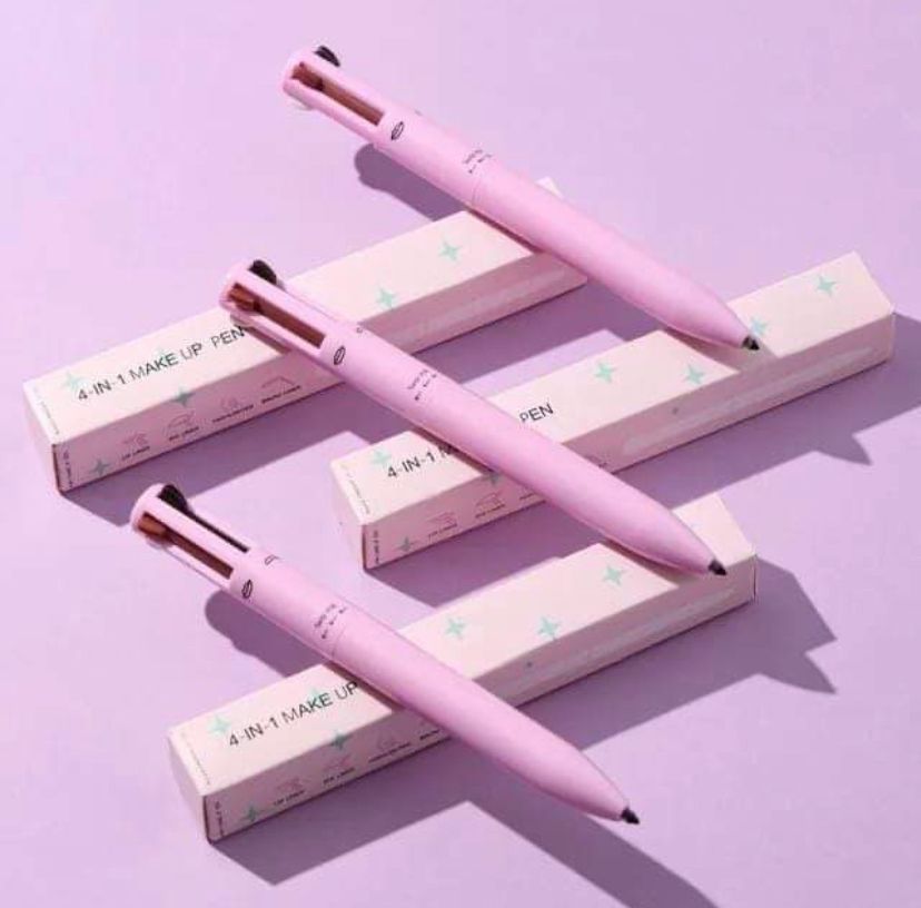 Eye ShadowLiner Combination 4 In 1 Makeup Pen Multifunctional Cosmetics Ballpoint Pens Waterproof Eyeliner Eyebrow Pencil Long lasting Highlighter Stick view 2