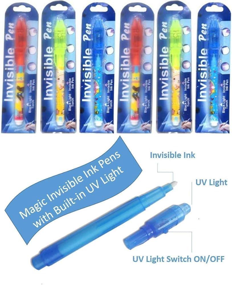 Secret Message Pen Invisible Colorless Ink or Spy Magic Pen with Uv Light  (Set of 6) buy online in Pakistan