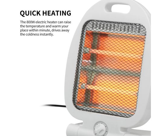 Electric Quartz stove Mini with 2 tubes-800W-2 power levels:   800W. Anti-tip, thermal protection buy online in Pakistan