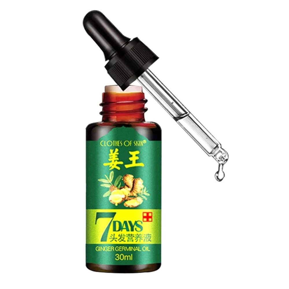 7 Day Ginger Germinal Oil Hair Nutrient Solution Hair Growth Essence Liquid Fast Natural Hair Loss Treatment Hair Care (30ml) 1