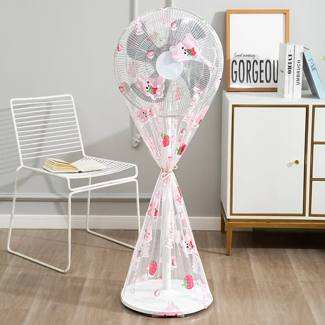 Peva Material Universal Electric Fan Dust Cover Prevent Aging Of Fan Blades Circular Electric Fan Sleeve Electric Fan Cover(random design ) buy online in Pakistan