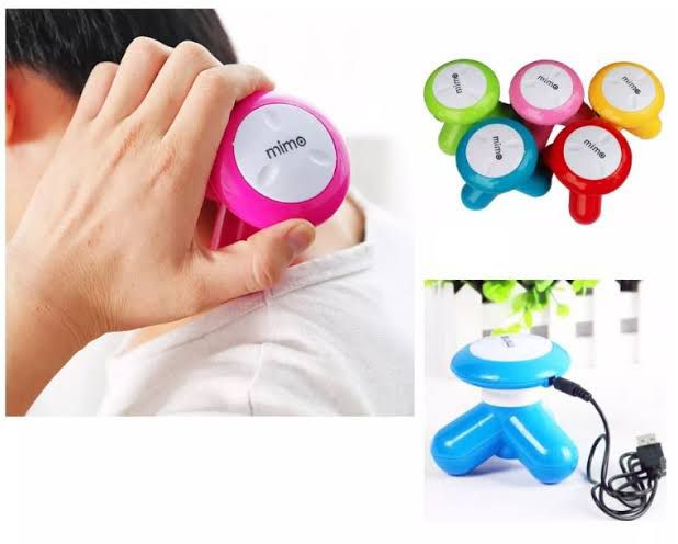 Mini Mimo Massager with Box (Cell Operate and Direct USB Power both options) - Without Cell | Random color 1
