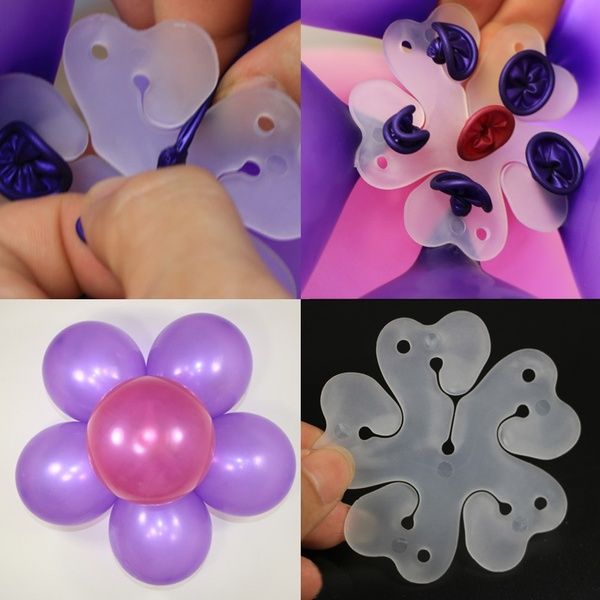 Pack Of 10pcs Balloons Clip - Flower Stand Clip Holder for Balloons - Balloons Tie Holder Birthday Wedding Party Decoration 1