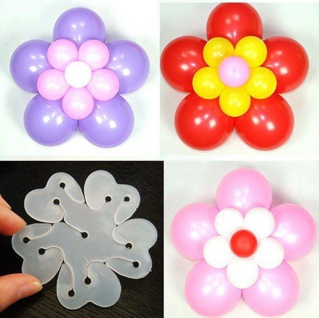 Pack Of 10pcs Balloons Clip - Flower Stand Clip Holder for Balloons - Balloons Tie Holder Birthday Wedding Party Decoration 8