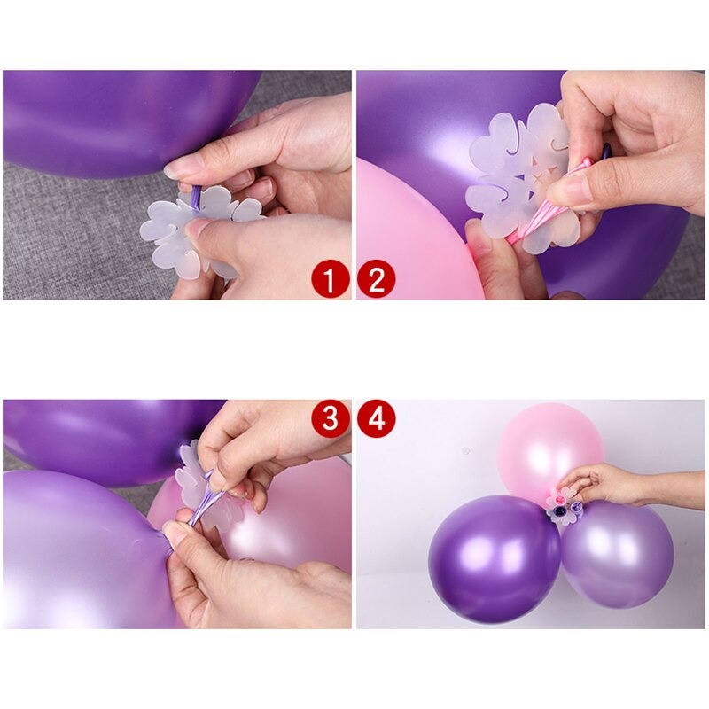 Pack Of 10pcs Balloons Clip - Flower Stand Clip Holder for Balloons - Balloons Tie Holder Birthday Wedding Party Decoration 9