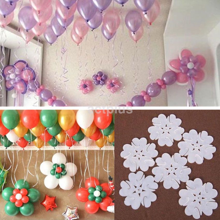 Pack Of 10pcs Balloons Clip - Flower Stand Clip Holder for Balloons - Balloons Tie Holder Birthday Wedding Party Decoration 7