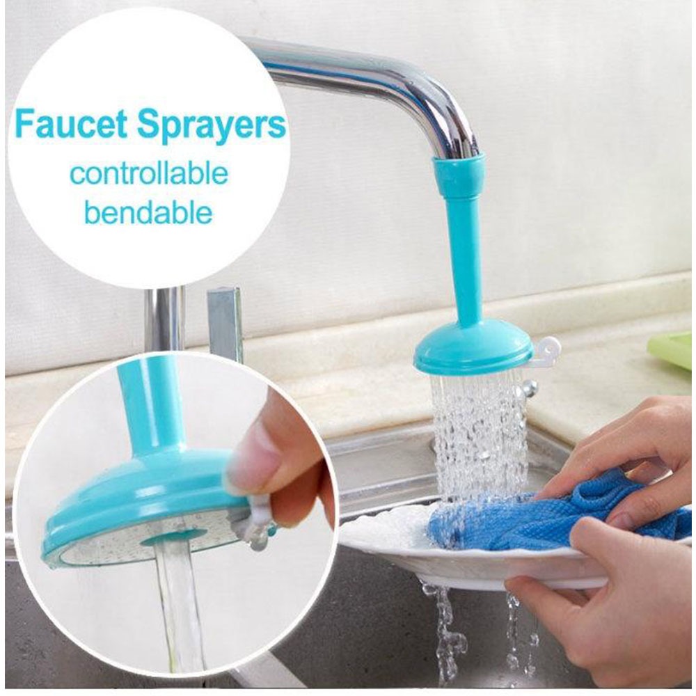 Silicone Kitchen Shower Splash Faucet Water-saving Filter Shower Water Rotating Spray Regulator(Random color) view 5