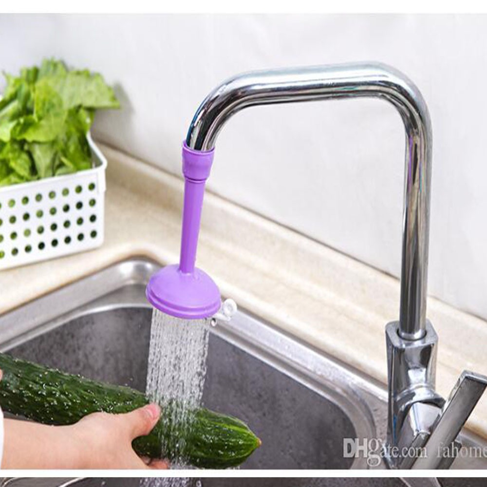 Silicone Kitchen Shower Splash Faucet Water-saving Filter Shower Water Rotating Spray Regulator(Random color) view 3