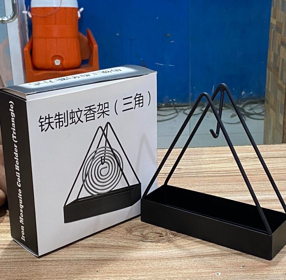 Mosquito Coil Holder Incense Burner Decorative Ornament Craft Triangle (Black) buy online in Pakistan