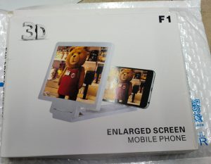 8 Inch F1 3D Mobile Phone Screen Magnifier HD Video Amplifier Stand Bracket with Movie Game Magnifying Folding Phone Desk Holder buy online in Pakistan