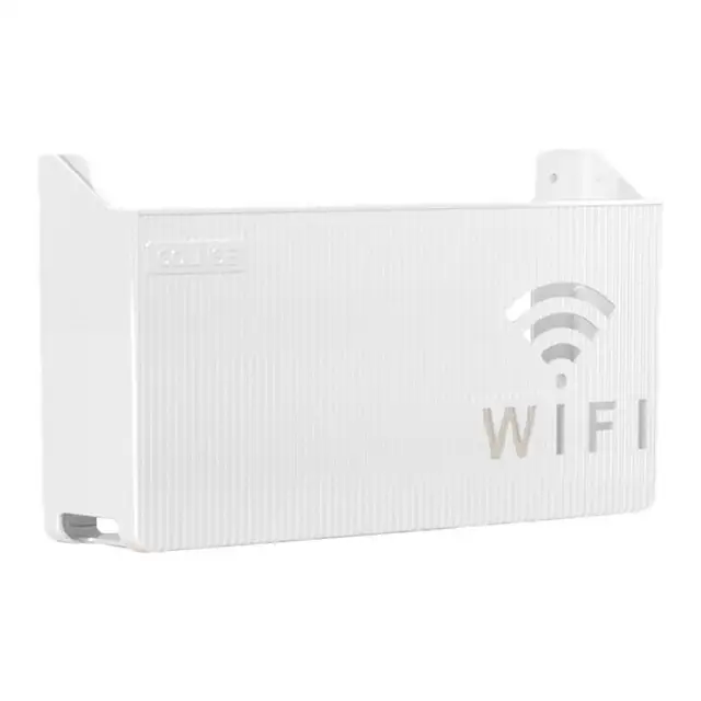 Router Storage Box Wall-mounted Plastic Cable Power Bracket Box Home Decoration Wireless Router Wifi Decoration, Set-top Box Rack( random color ) buy online in Pakistan