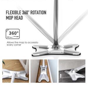 X Mop Manual Extrusion Hand-free Flat Squeeze Mop X-Type Microfiber Squeezing Twist Mop Household Cleaning Tool buy online in Pakistan