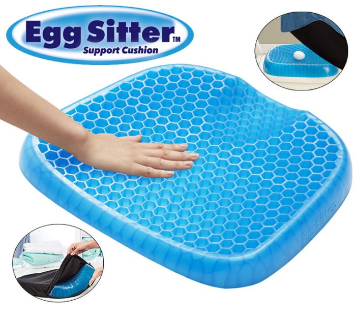 Non Slip Egg Sitter Gel Seat Cushion Soft Sitting Support Pad Cushion for Car and Office Chair Seat Pads Breathable Honeycomb Bike Seat Foam buy online in Pakistan