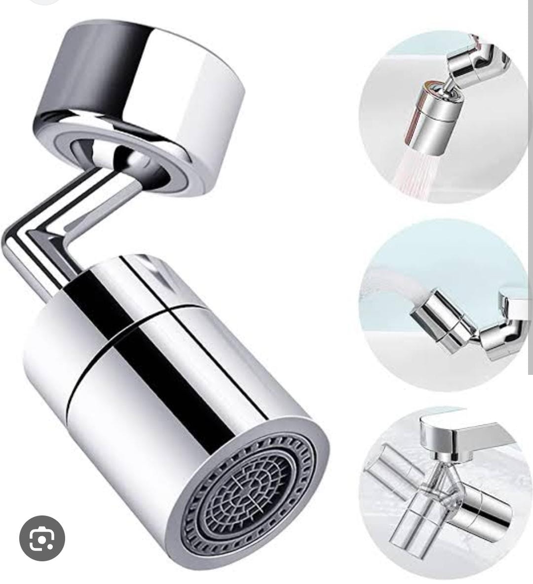 1080°rotatable Faucet Aerator Bathroom Washbasin Tap Splash Filter Kitchen Faucet Extend Faucet Water Saving Bubbler Nozzle buy online in Pakistan