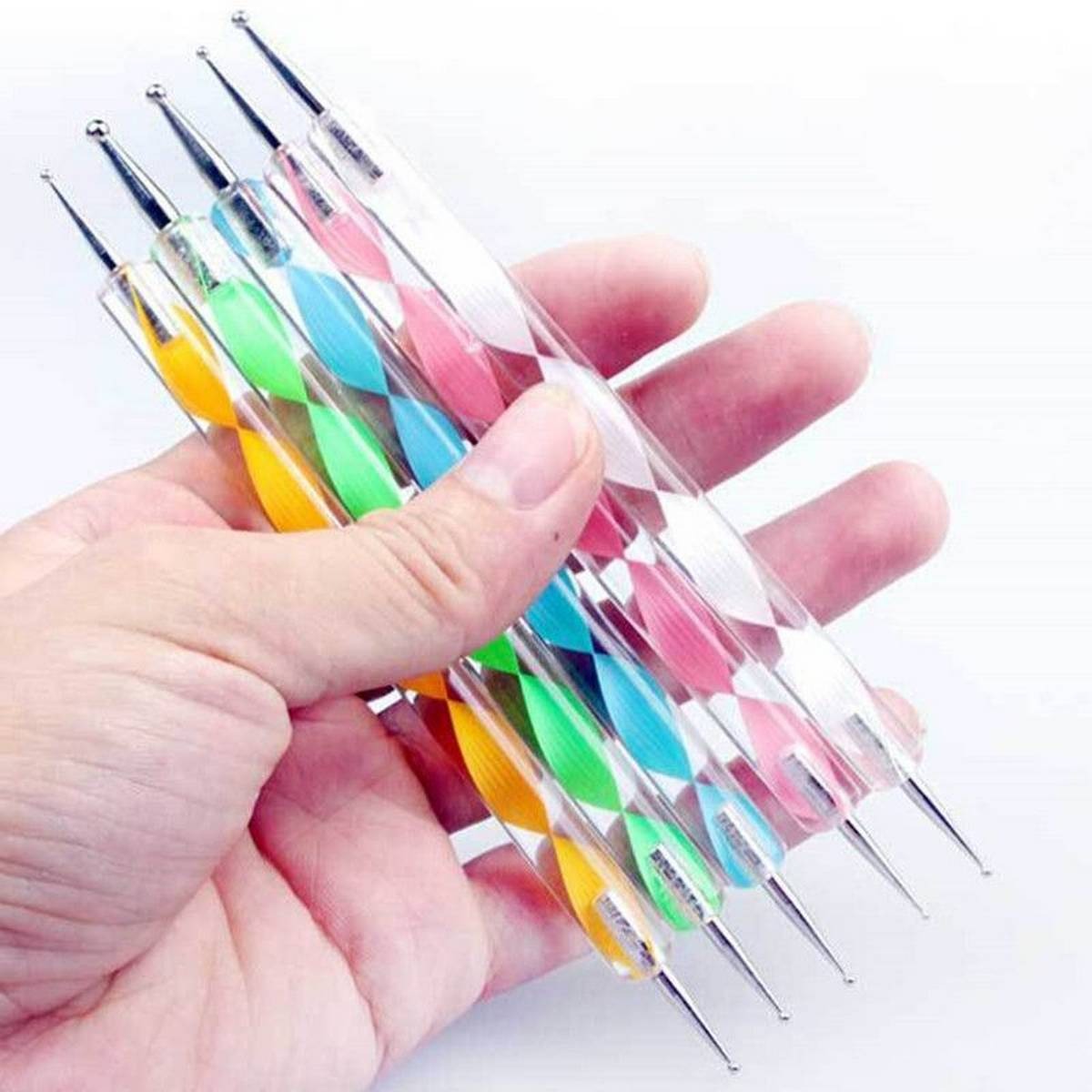5pcs Dotting Pen Tool Nail Art Dot Doting Tool Set Manicure Painting Kit Design buy online in Pakistan