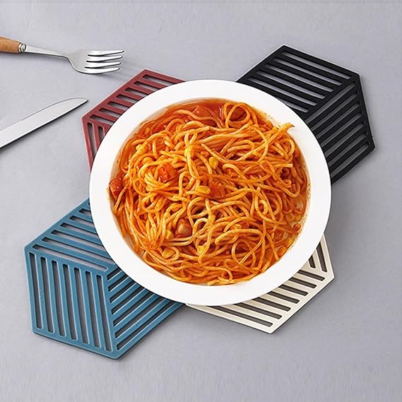 1PCS Multifunction Heat Resistant Silicone Mat Drink Cup Coasters Nonslip Pads Pot Holder Table Placemat Kitchen Accessories (random color) buy online in Pakistan