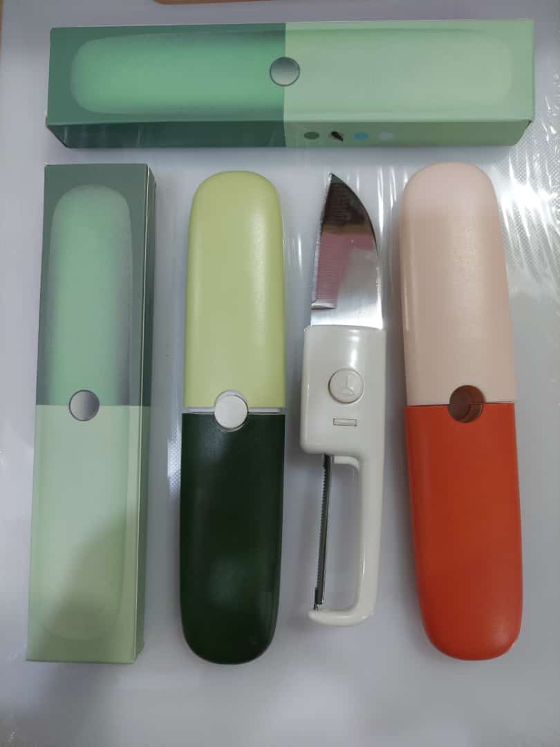 Stainless Steel 2 in 1 Fruit cutting Knife with Peeler For Peeling and Cutting,(random color) buy online in Pakistan