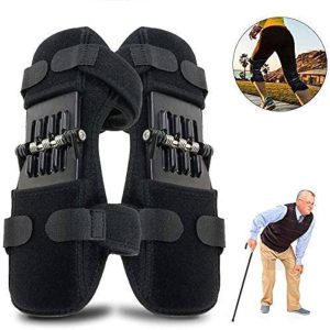 Joint Support Knee Pad Breathable Non slip Power Lift Spring Force Knee Booster Tendon Brace Band Pair view 2