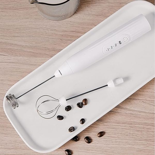 2 in 1 Electric Milk Frother Whisk Egg Beater USB Rechargeable Coffee Blender Household Milk Shaker Mixer Foamer Food Blender (random color) buy online in Pakistan