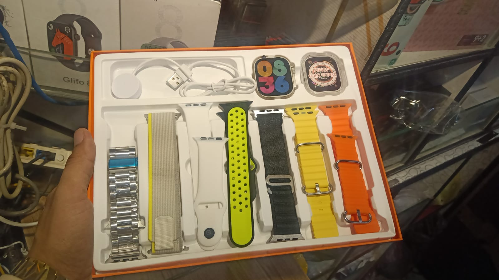 Fendior S100 Ultra Smart Watch 7in1 49mm - Random Color buy online in Pakistan