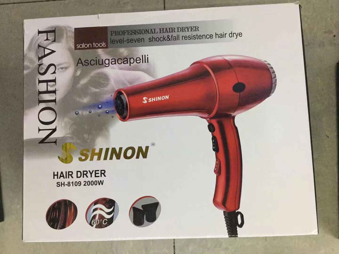( red color ) Shinon Hair Dryers Salon Home Used Professional Blow Hair Dryer With  complete accessories buy online in Pakistan