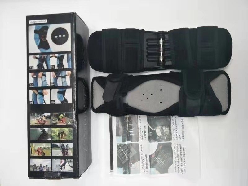Joint Support Knee Pad Breathable Non slip Power Lift Spring Force Knee Booster Tendon Brace Band Pair view 5