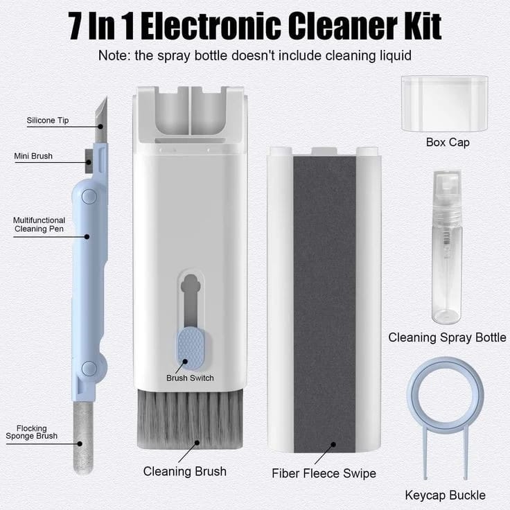 New Headset 7 In 1 Kit Scalable Keyboard Cleaner Brush Earphone Cleaning Pen Cleaner buy online in Pakistan