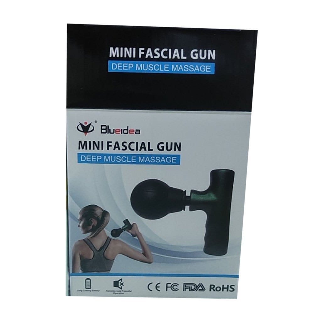 Black Mini Facial Gun – Portable Deep Muscle & Face Massager for Gym and Home Use buy online in Pakistan