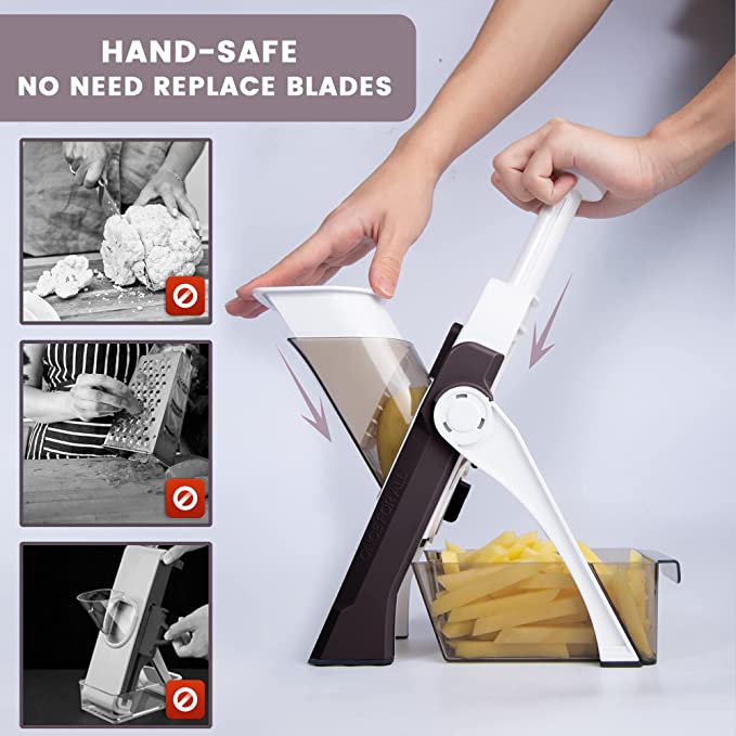 Mandoline Vegetable Cutter Slicer Chopper | Multi-function Cutter Vertical Vegetable Cutter Kitchen Shredder Grater single blade  (random color) buy online in Pakistan