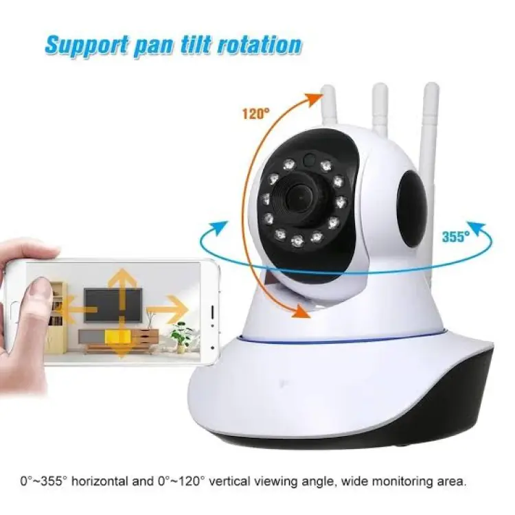 Speed-X 3 Antenna Ipc App New Color Night Vision Camera 2mp 1080p Full Hd With Pixlinkipc App thumbnail 5