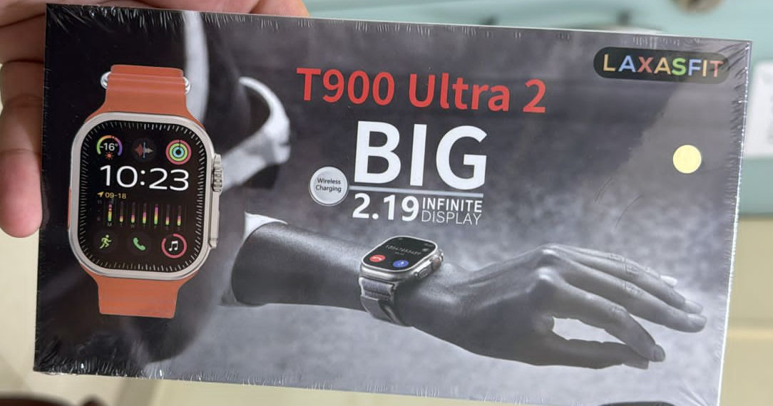 T900 Ultra 2 Series 9 2.19 Inch Screen Laxasfit Smart Watch (Orange Color) buy online in Pakistan