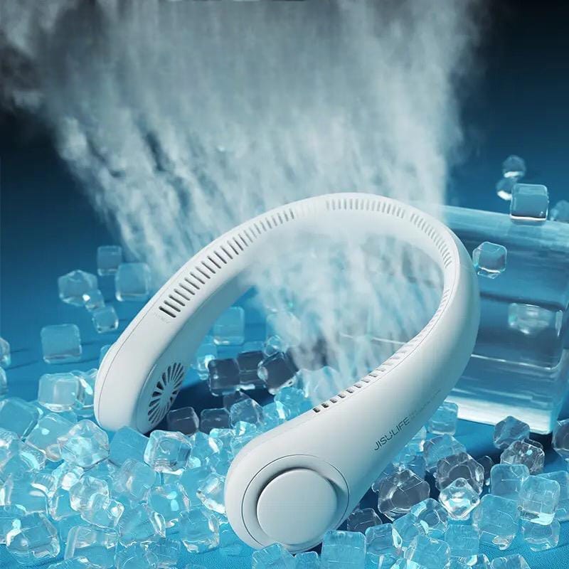 Portable Neck fan air Cooler &amp; Purifier... Adjustable 3 speed and Rechargeable (random color ) thumbnail 3
