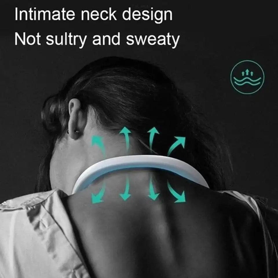 Portable Neck fan air Cooler &amp; Purifier... Adjustable 3 speed and Rechargeable (random color ) thumbnail 5