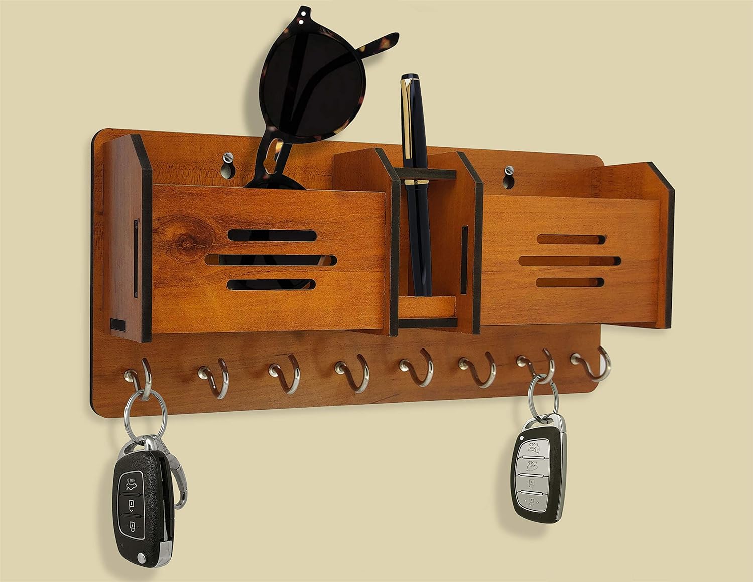 Multipurpose Design Wooden Key Holder I  Home Decoration Items I Wall Decoration Items For Shop Wall Hanging For Keys buy online in Pakistan
