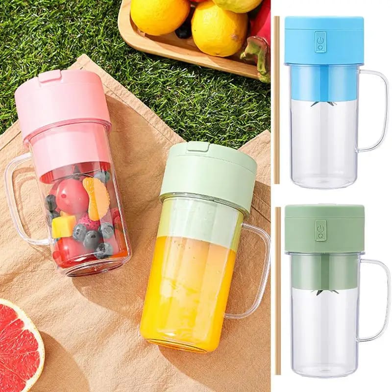 Mason Portable Mini juicer Blender With Straw Cup | Juicer Portable Outdoor Juicing Cup | Home Mini Cordless Juicer (Random Color) view 5