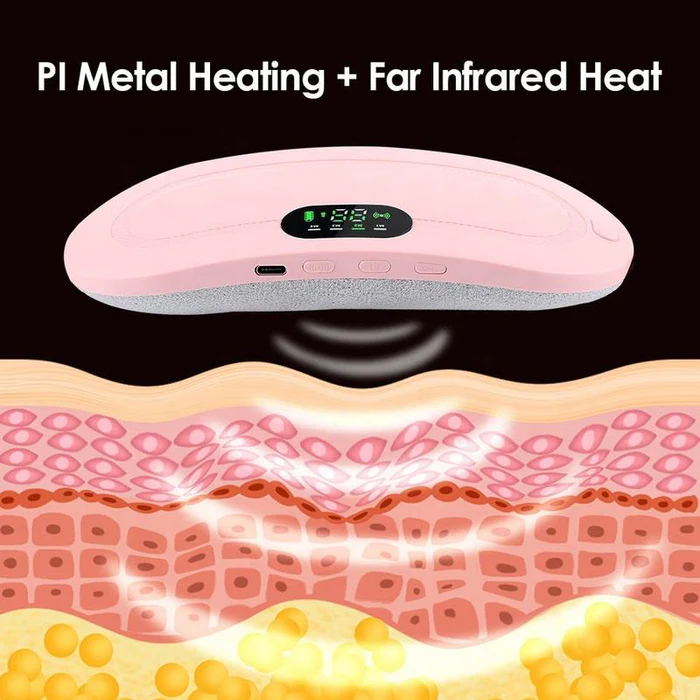Electric Period Cramp Massager Vibrator Heating Belt for Menstrual Relief Pain Waist Stomach Warming Women Gift Box Packing(random color ) buy online in Pakistan