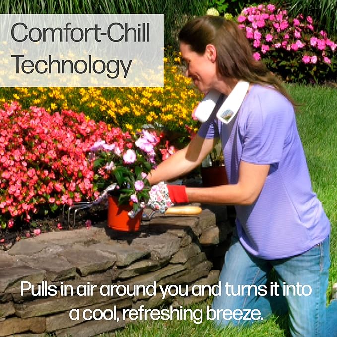Wearable 3-Speed Neck Cooler, Small Fan for Outdoor & Indoor Use, USB-Rechargeable Fan(random color ) buy online in Pakistan