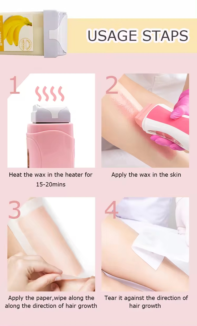 Refill Wax for Women, Roll On Wax Refill for Hair Areas of the Body, Roller Waxing Hair Removal Depilatory Refill Wax with different flavour (1 Pc) (Random Flavors) buy online in Pakistan