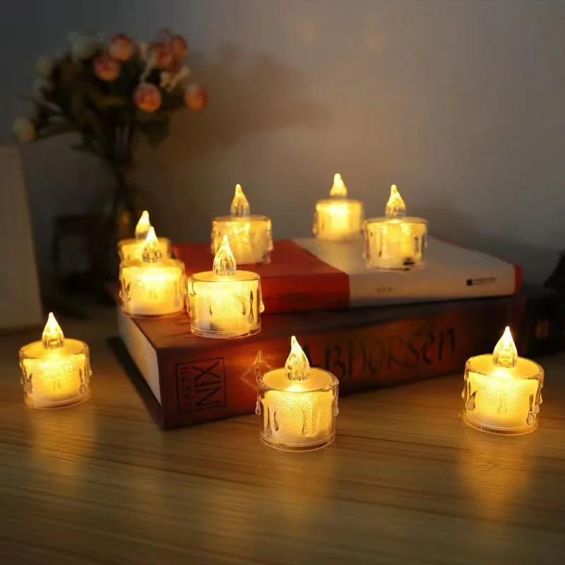 Pack of 24 Warm White Flameless Led Tealight Candle Decorative Battery Operated Tea Lights buy online in Pakistan