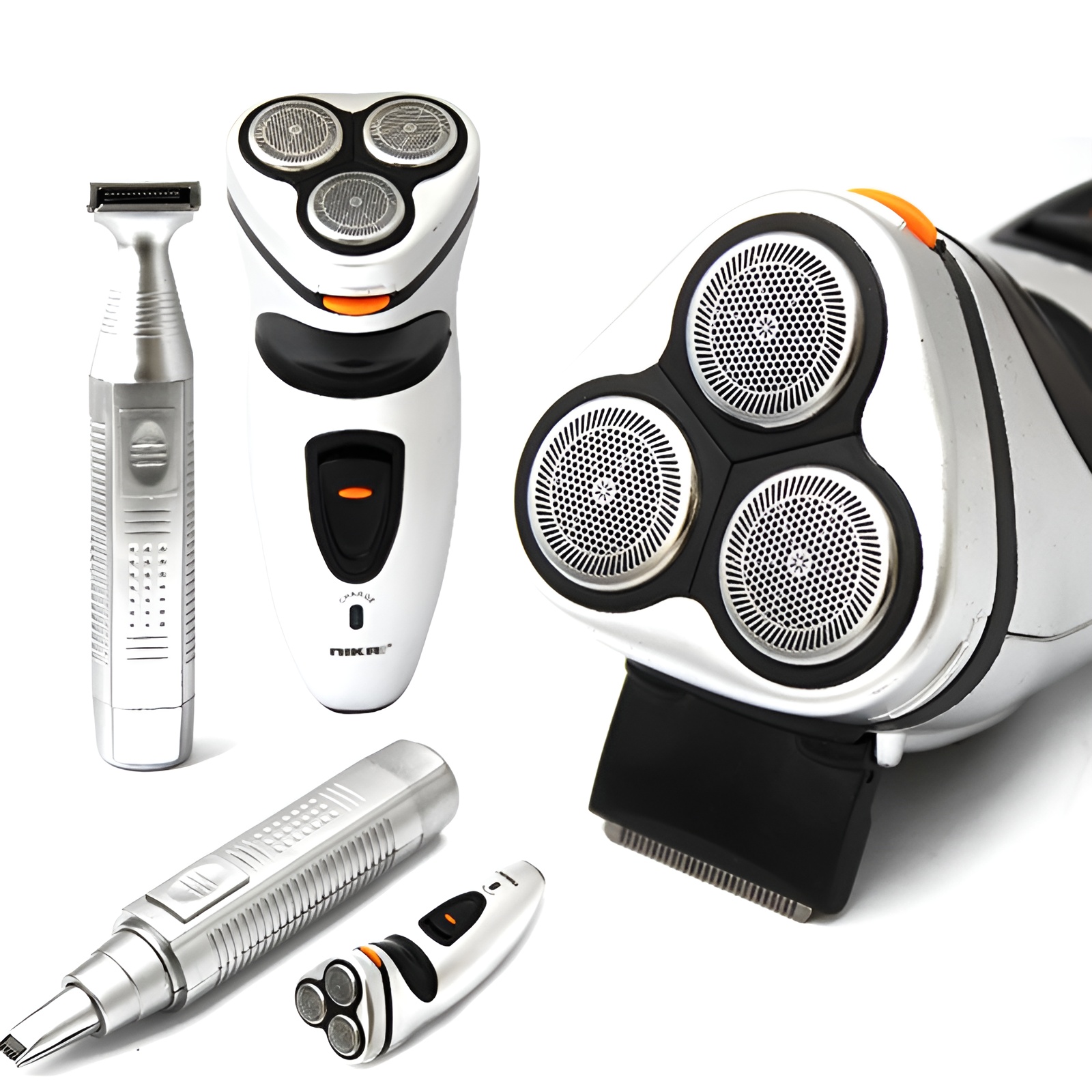 Zowael RSCX-5800 3 In 1 Shaver Set | Portable Shaver, Trimmer, Groomer Chargeble 3 blades shaver with nose and ear trimmer buy online in Pakistan